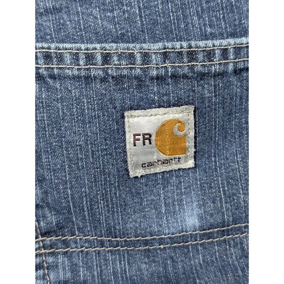 Carhartt Men's FR Jeans 36x36 Cat2 Medium Wash Denim Flame Resistant Work Wear - Picture 3 of 6